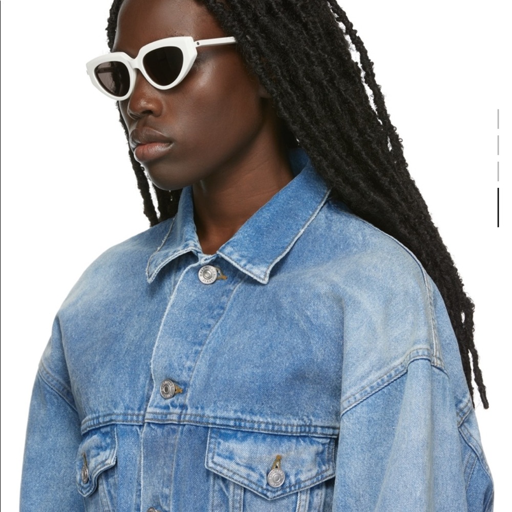 Balenciaga White Sunglasses